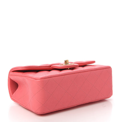 Chanel Caviar Quilted Mini Top Handle Rectangular Flap Pink 4 of 10