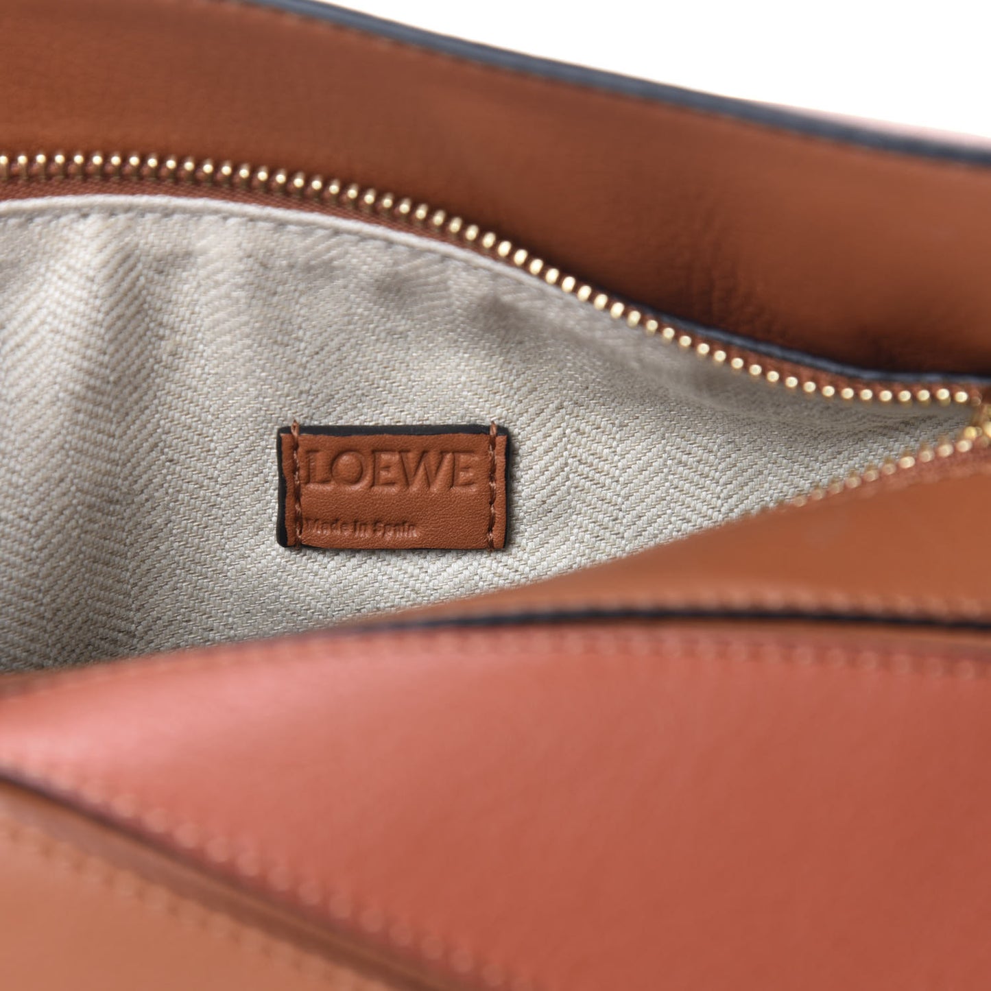 Calfskin Mini Puzzle Bag Spice Orange Pumpkin