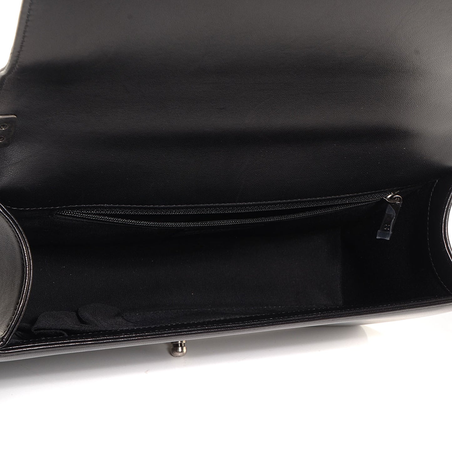 Lambskin Quilted New Medium Boy Flap Black