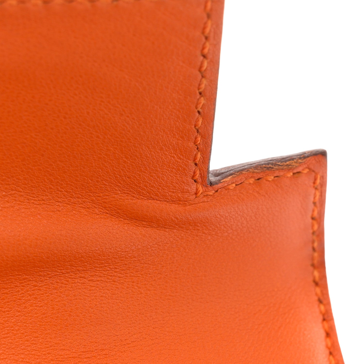 Hermes Epsom Kelly Pochette Clutch Orange 11 of 12