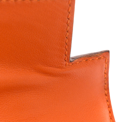 Hermes Epsom Kelly Pochette Clutch Orange 11 of 12