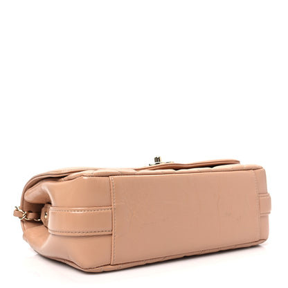 Chanel Crumpled Glazed Lambskin Quilted Small Flap Beige 3 of 7