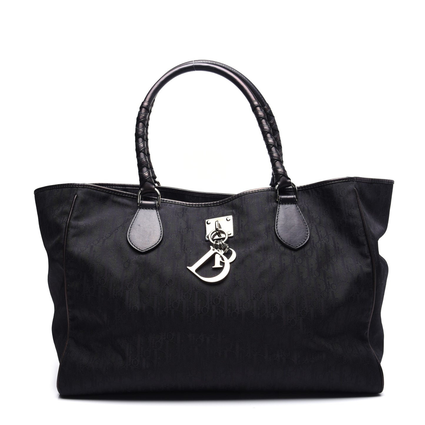 Nylon Monogram Lovely Shopping Tote Black