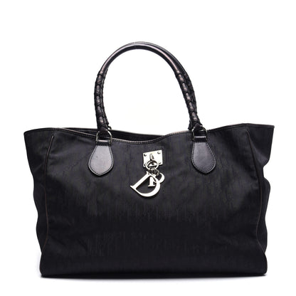 Christian Dior Nylon Monogram Lovely Shopping Tote Black 1 of 13