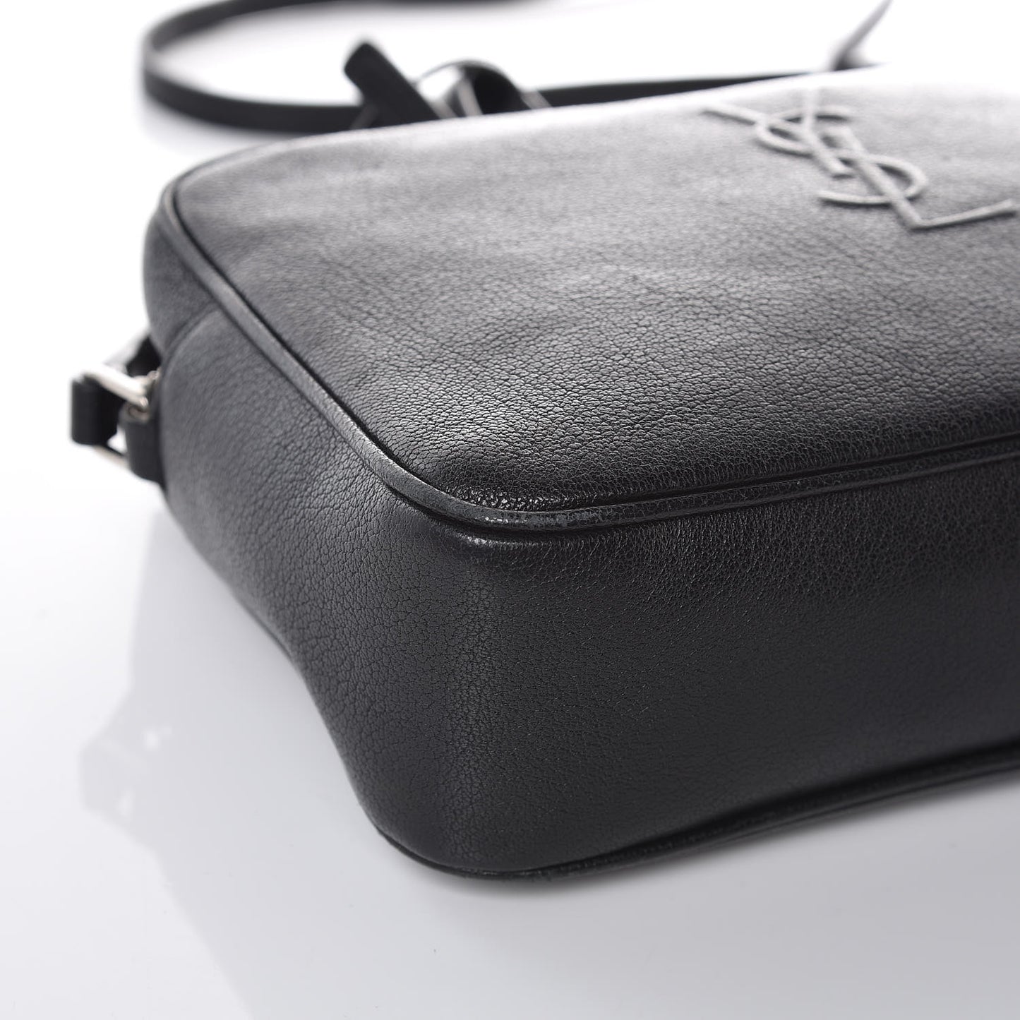 Lambskin Monogram Small Lou Camera Bag Black