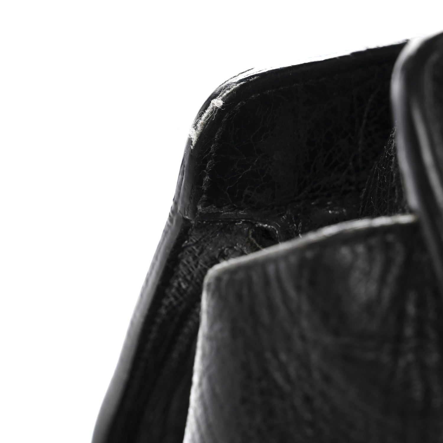 Saint Laurent Calfskin Crocodile Embossed Small Monogram Cabas Black 21 of 21