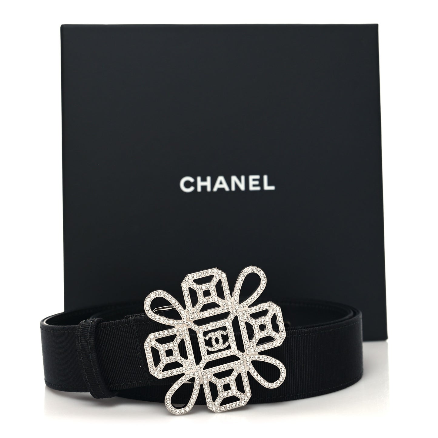 Grosgrain Crystal Belt 75 30 Black