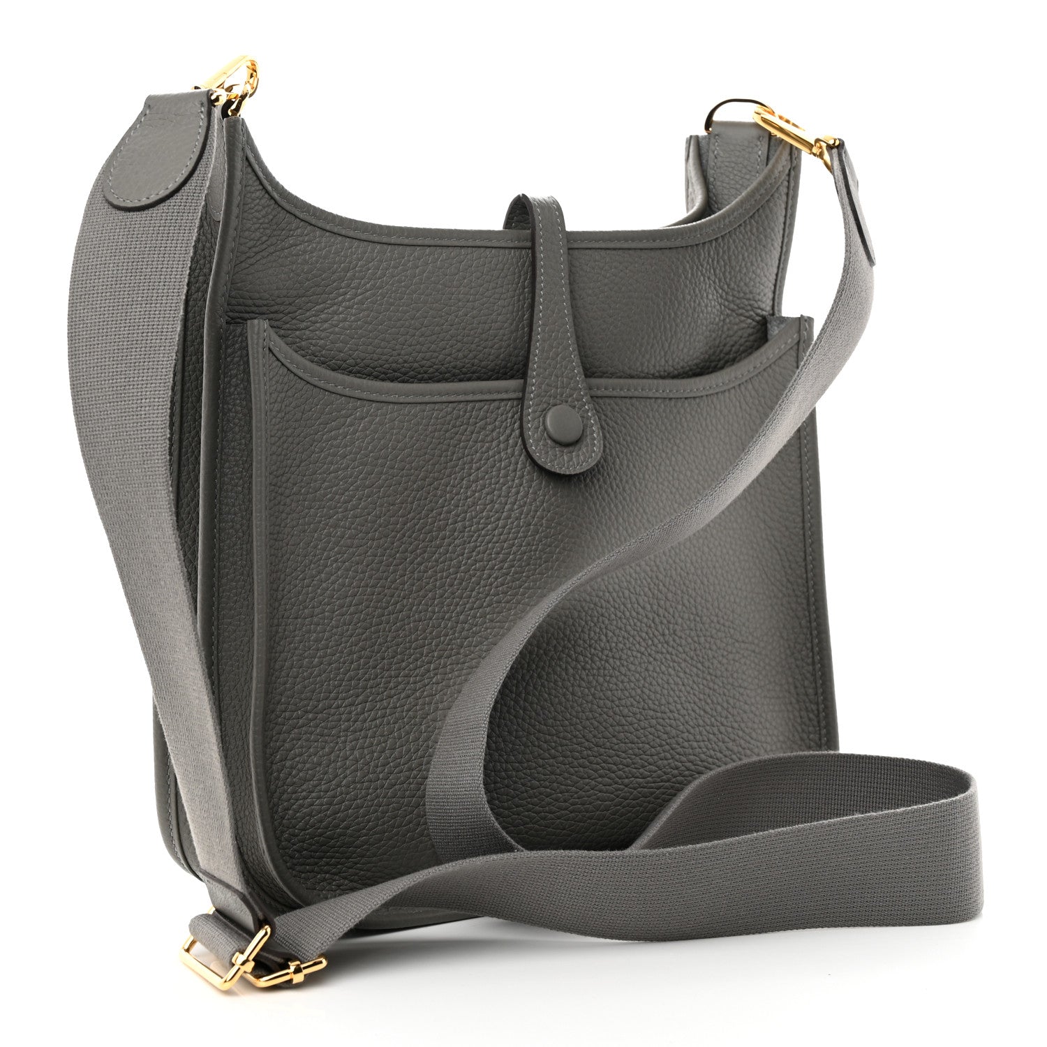 Hermes Taurillon Clemence Evelyne III PM Gris Meyer 3 of 11