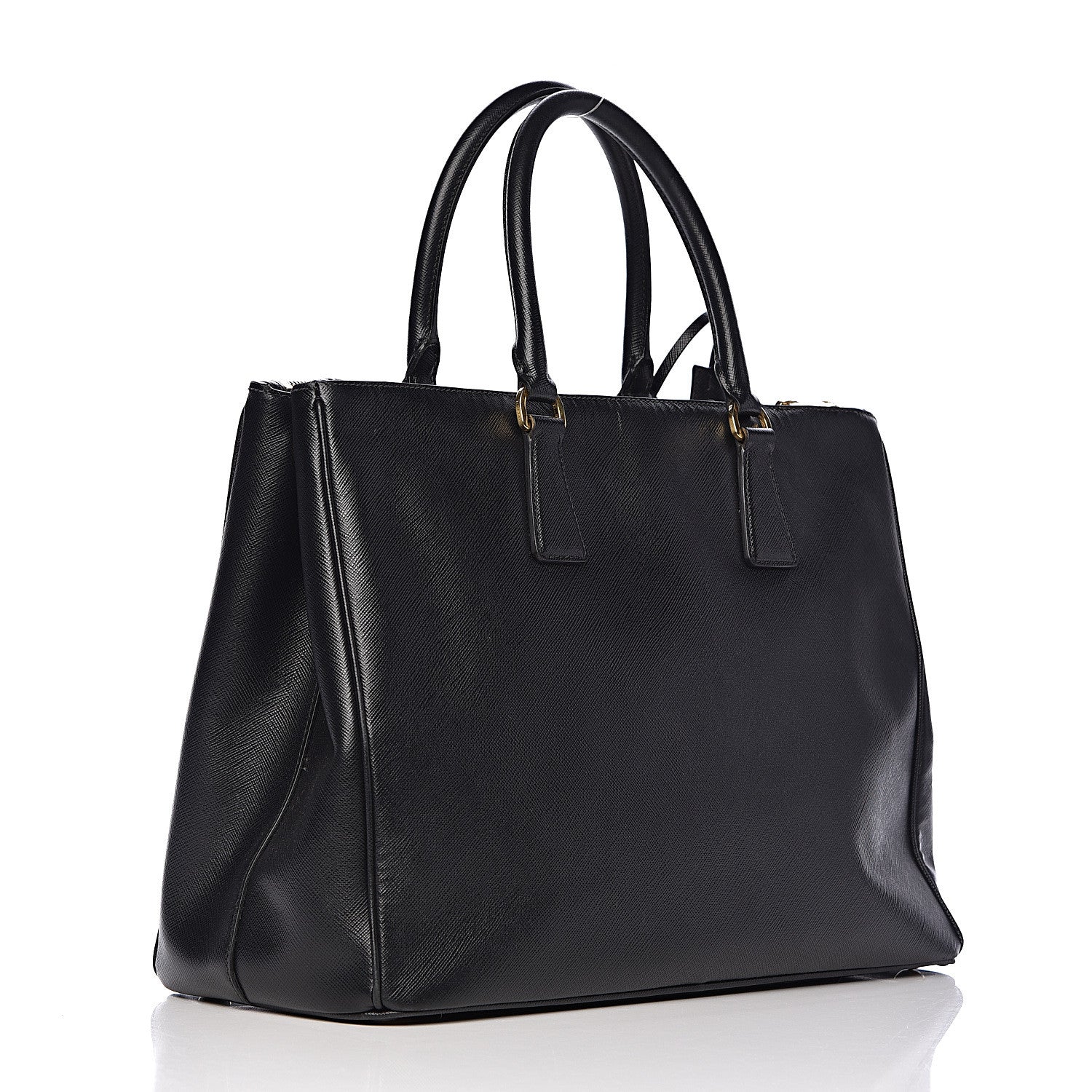 Prada Saffiano Large Galleria Double Zip Tote Black 3 of 20