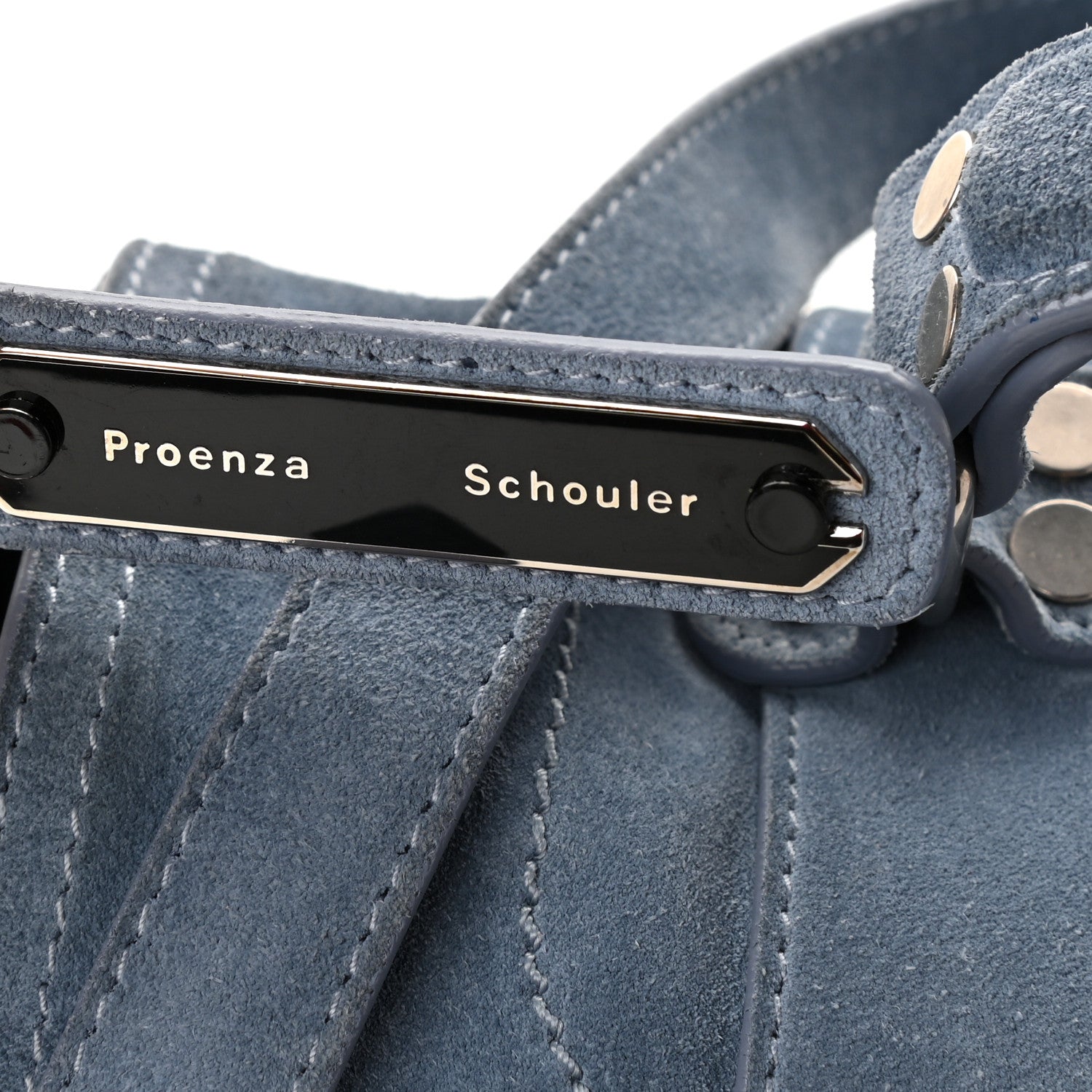 Proenza Schouler Suede Medium PS1 Satchel Polar Blue 8 of 12