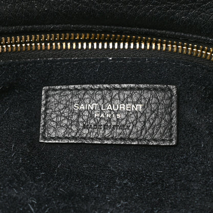 Saint Laurent Grained Deerskin Bea Tote Black 11 of 14
