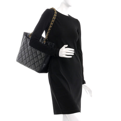 Chanel Caviar Quilted CC Shoulder Bag Black 2 of 8