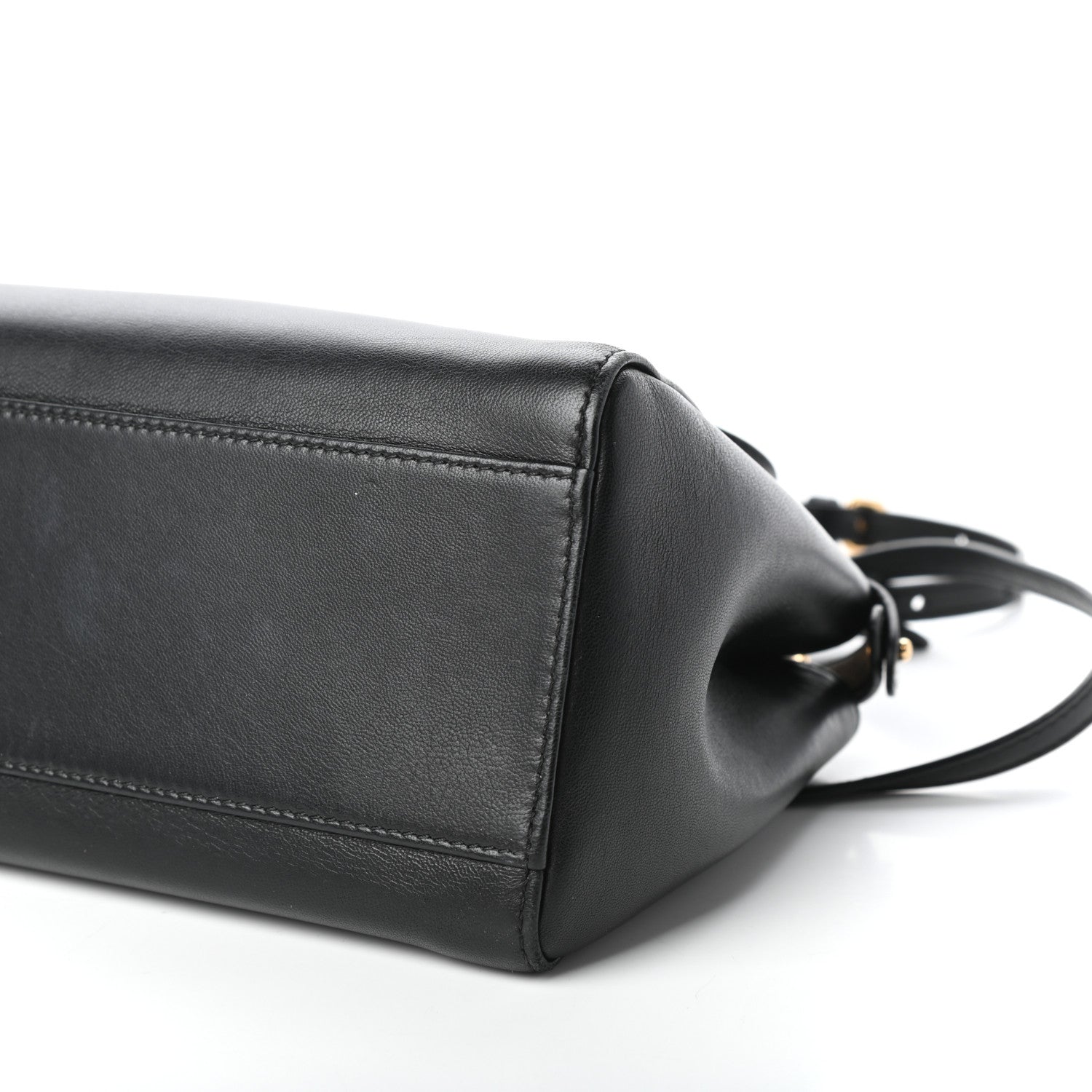 Fendi Nappa Mini Peekaboo Iconic Satchel Black 8 of 8