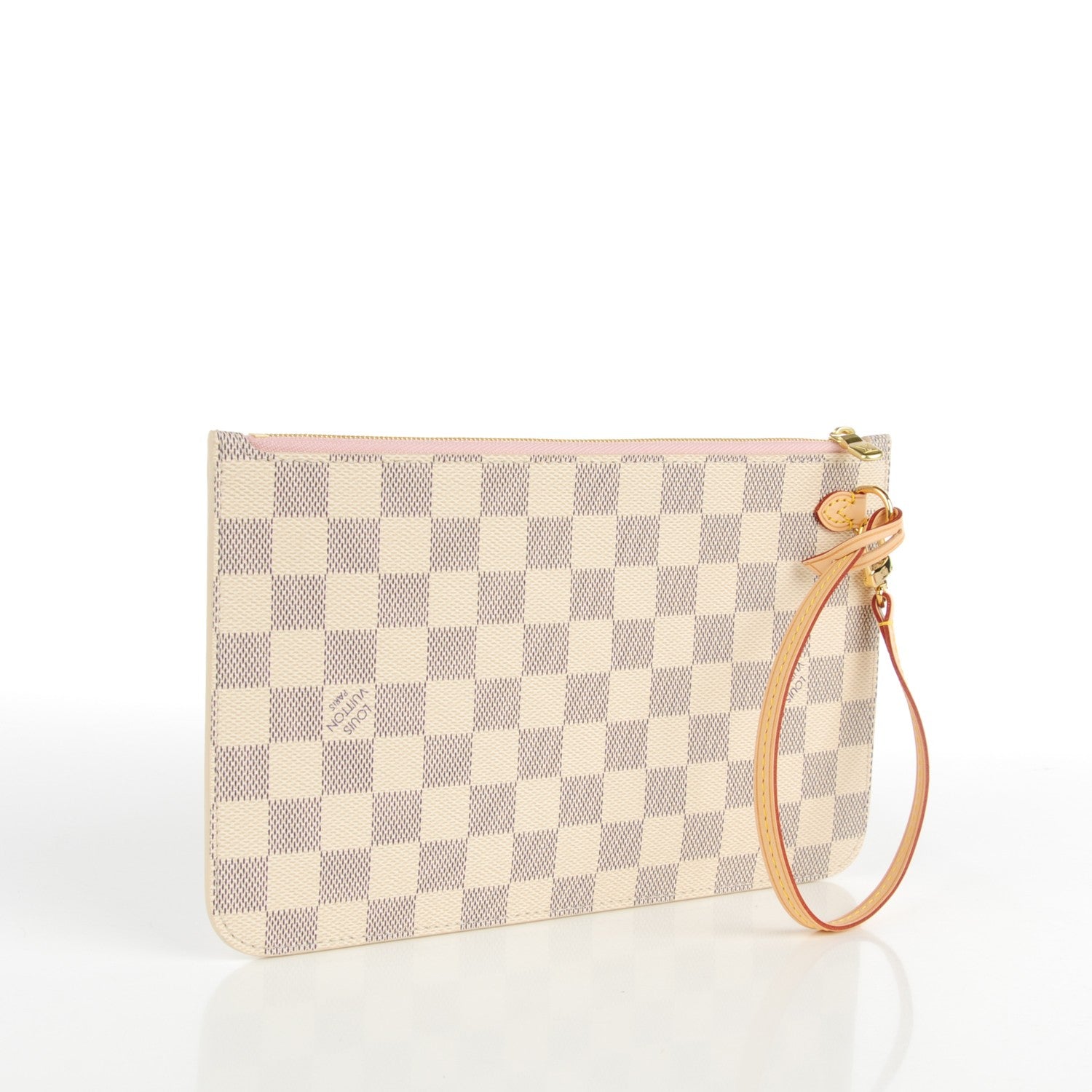 Louis Vuitton Damier Azur Neverfull MM GM Pochette Rose Ballerine 4 of 8