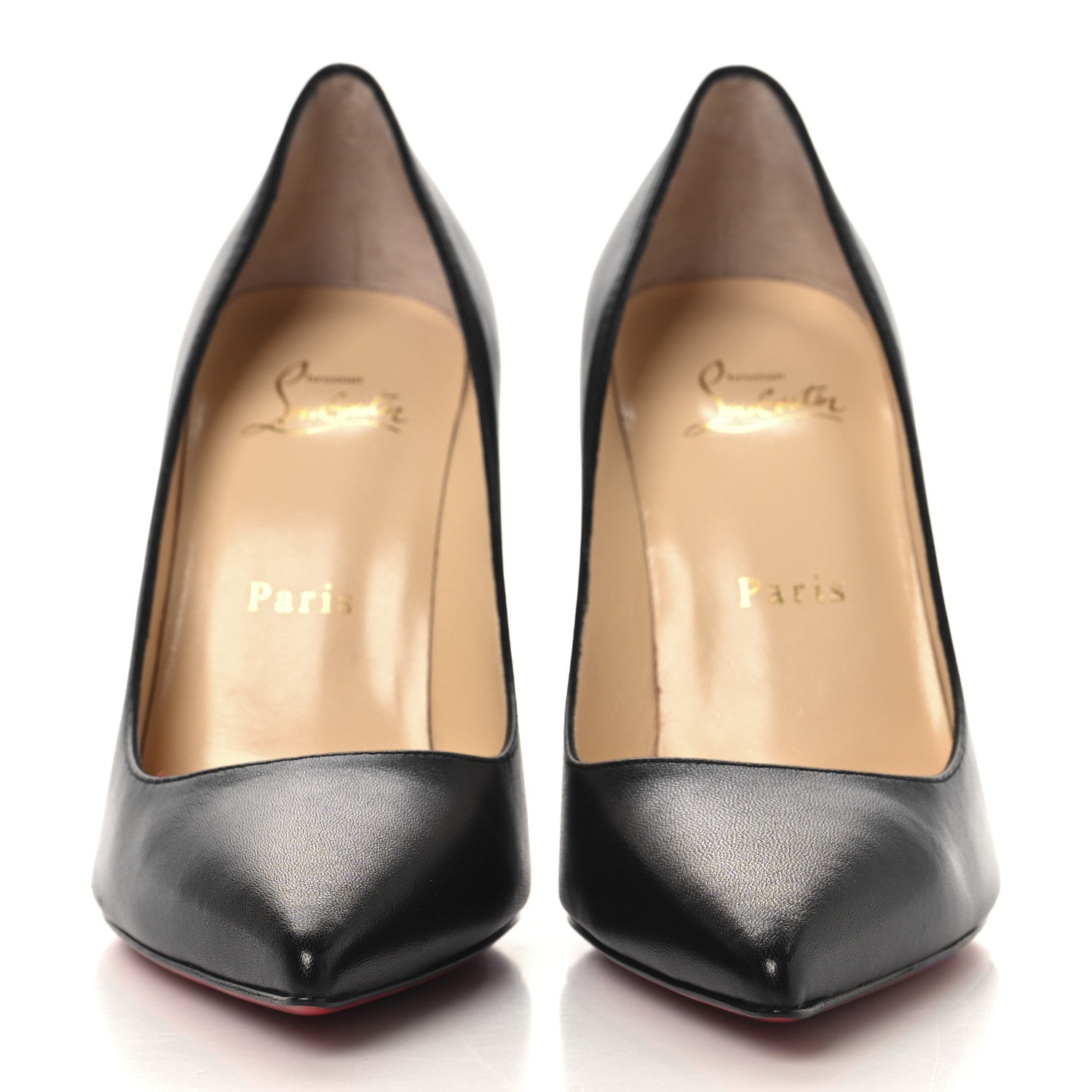 Christian Louboutin Shiny Nappa Decollete 554 100 Pumps 37.5 Black 3 of 9