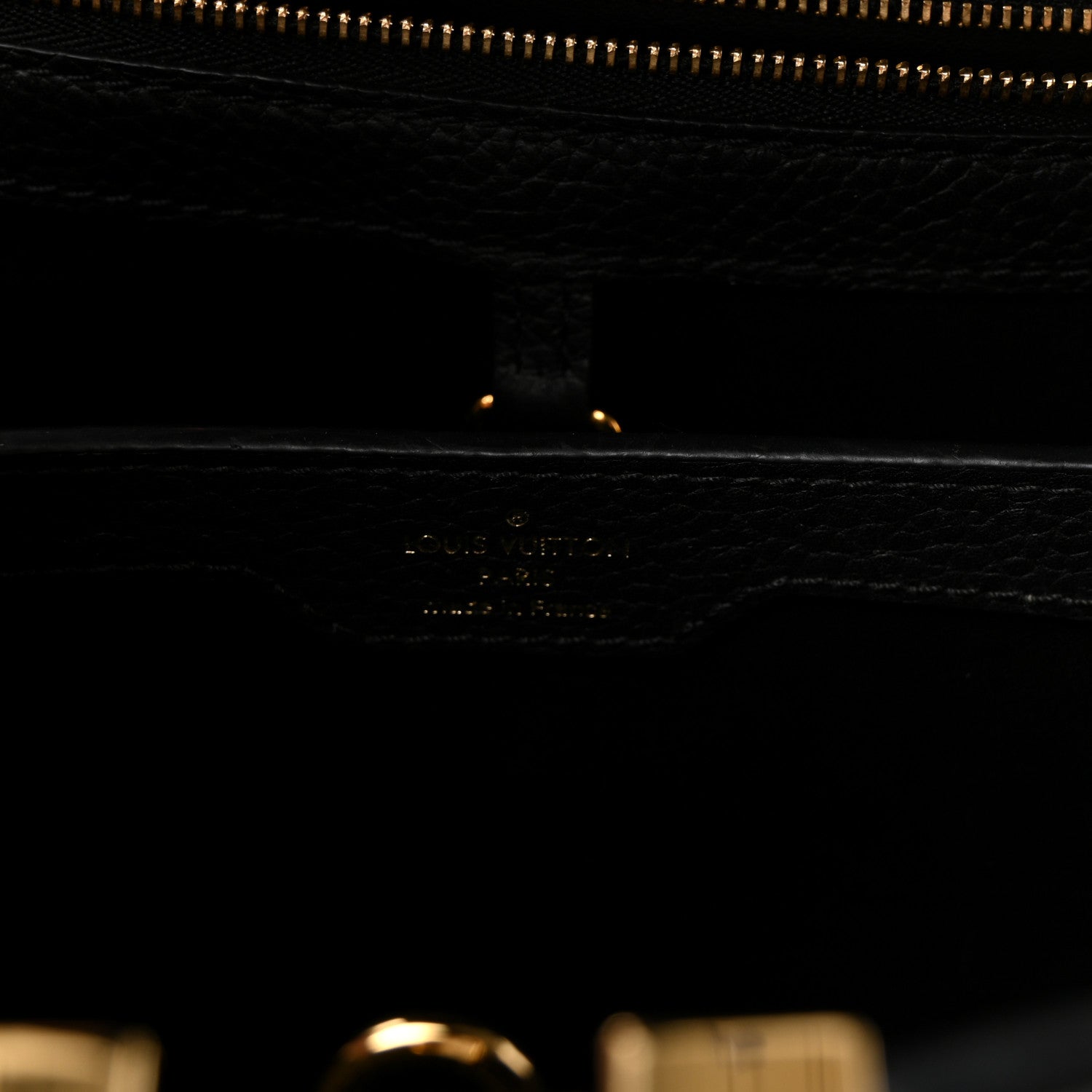 Louis Vuitton Taurillon Snakeskin Iris Blossom Capucines PM Black 6 of 9