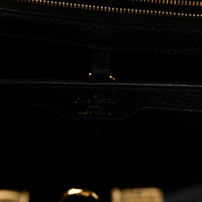 Louis Vuitton Taurillon Snakeskin Iris Blossom Capucines PM Black 6 of 9