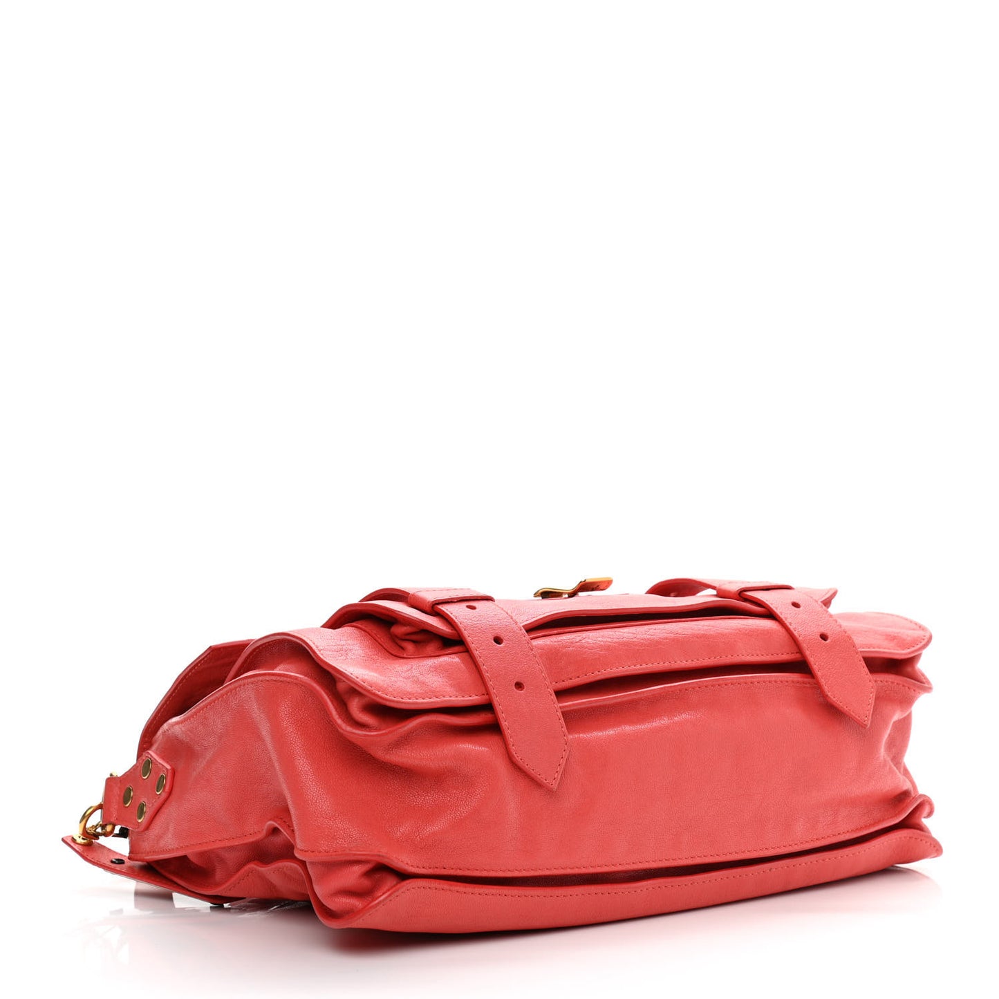 Lambskin Medium PS1 Satchel Deep Coral