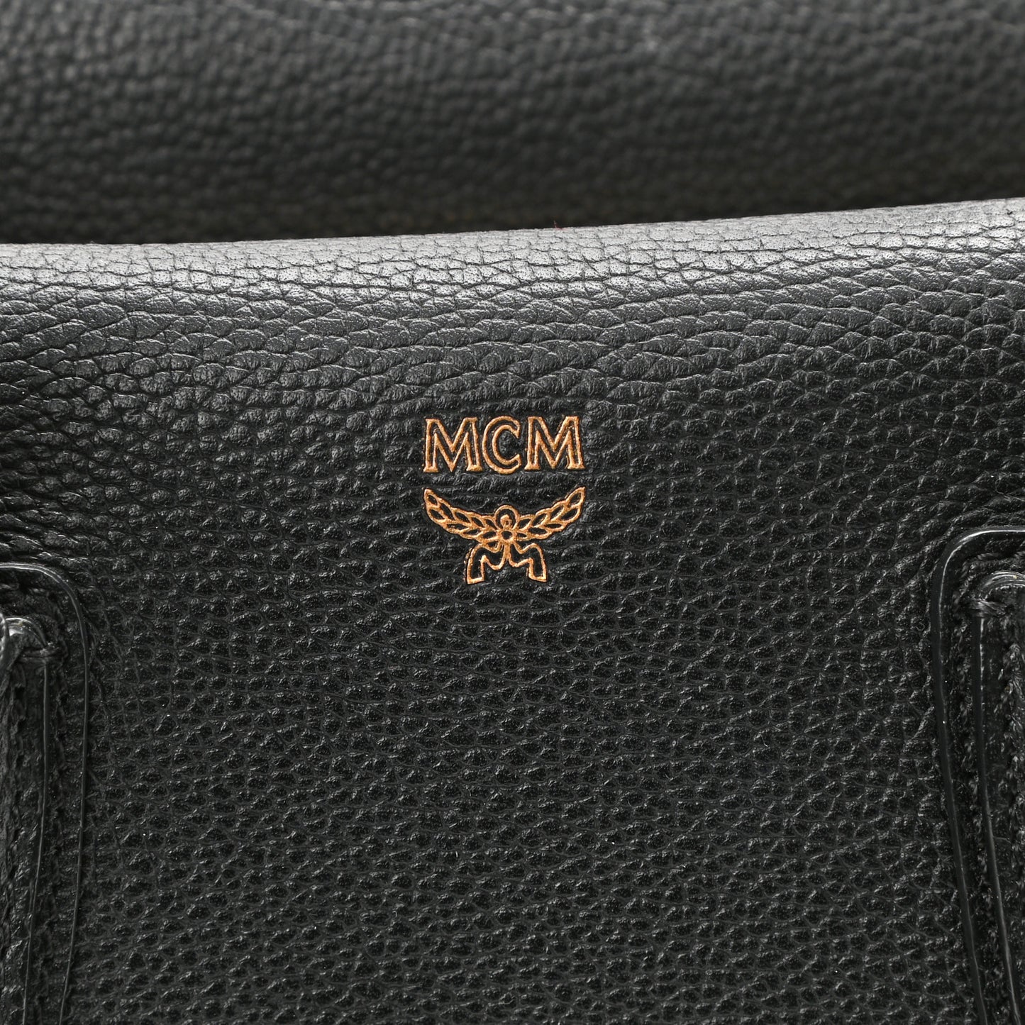 Grained Calfskin Medium Milla Tote Black