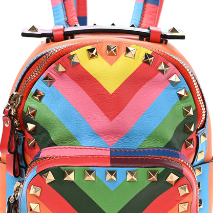 Valentino Garavani Calfskin 1973 Mini Rockstud Backpack Multicolor 7 of 10