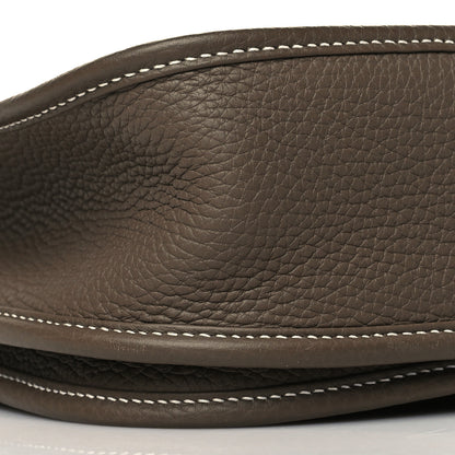 Hermes Taurillon Clemence Evelyne III PM Etoupe 8 of 10