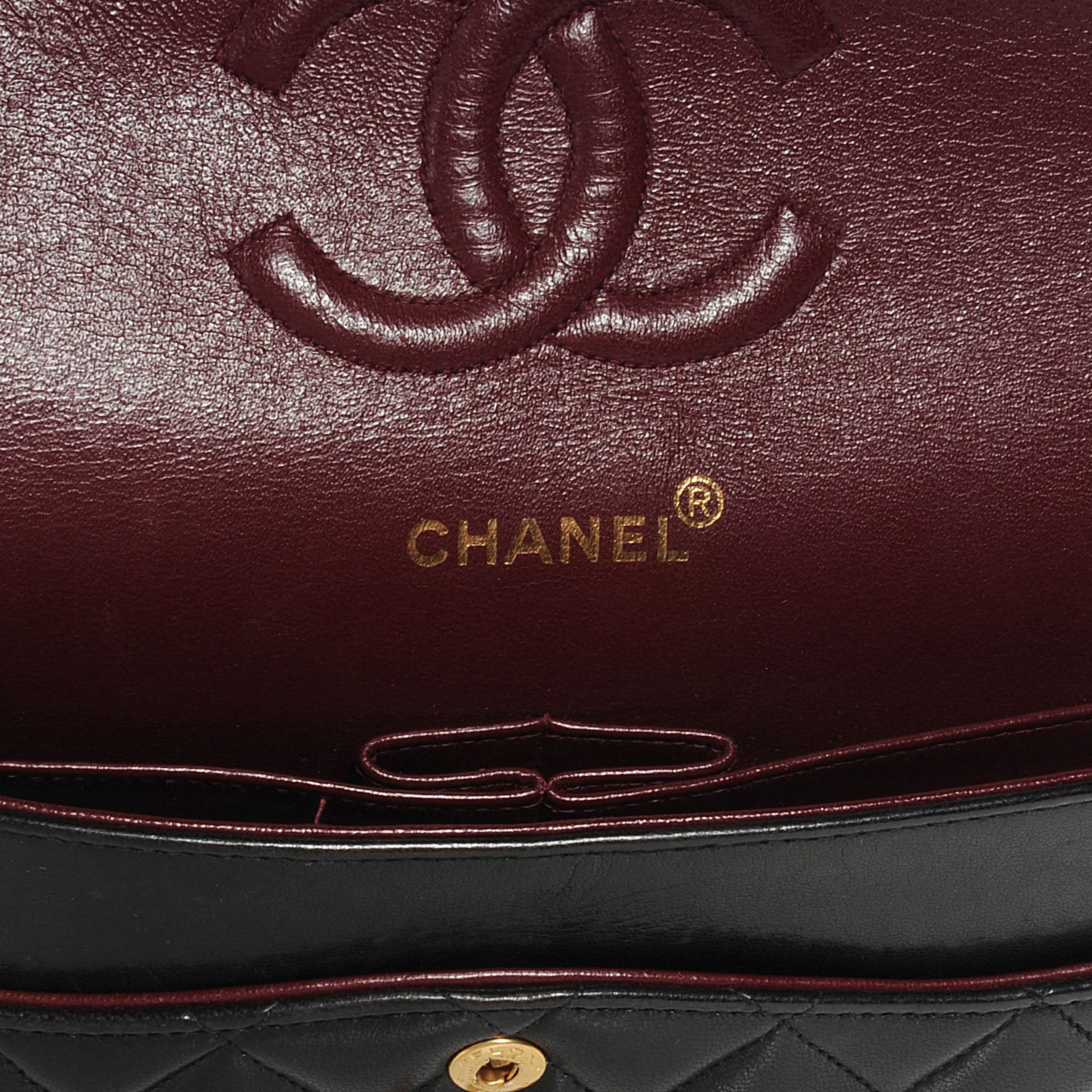 Chanel Lambskin Medium Double Flap Black 6 of 7