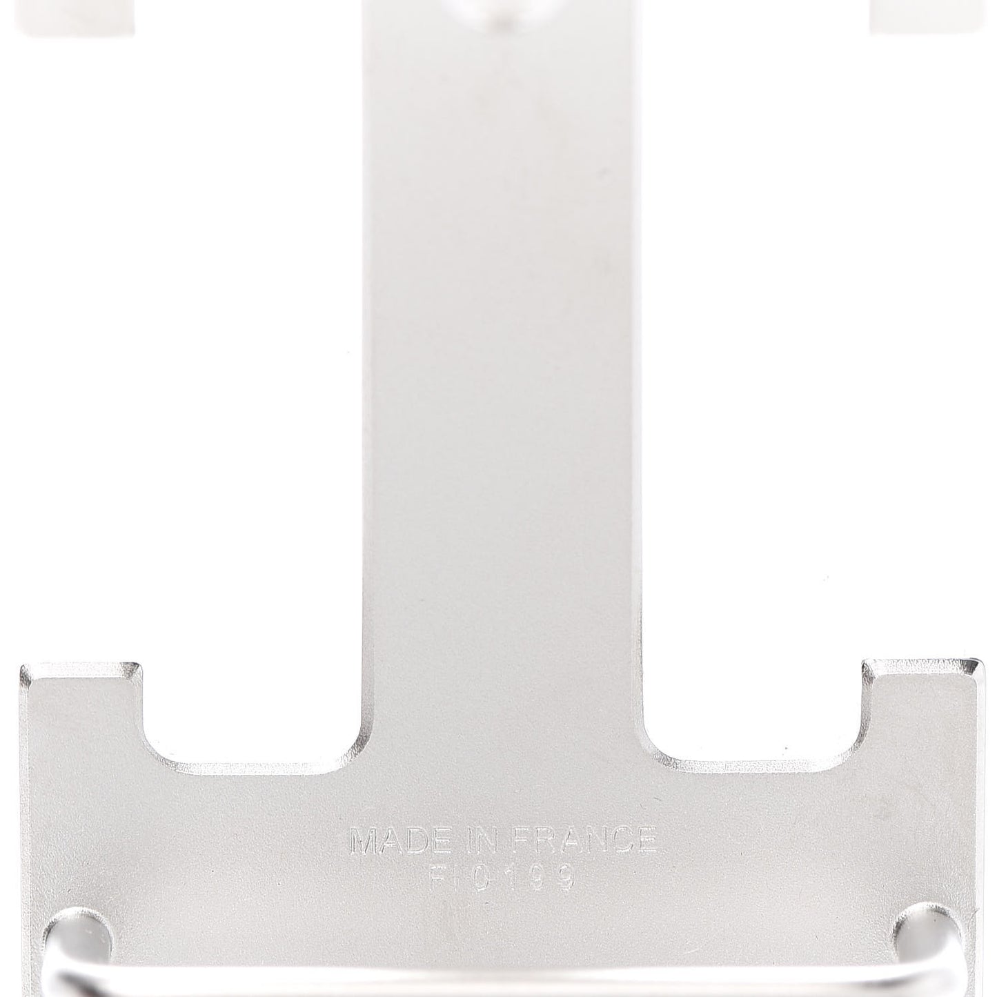 Polished Palladium 32mm H Belt Buckle Silver