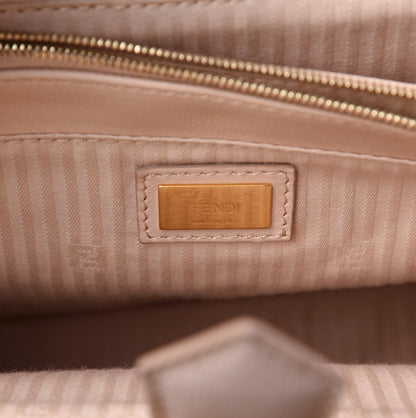 Fendi Vitello Elite Flamingo Petite 2Jours Tote Rosa Plaster 5 of 9