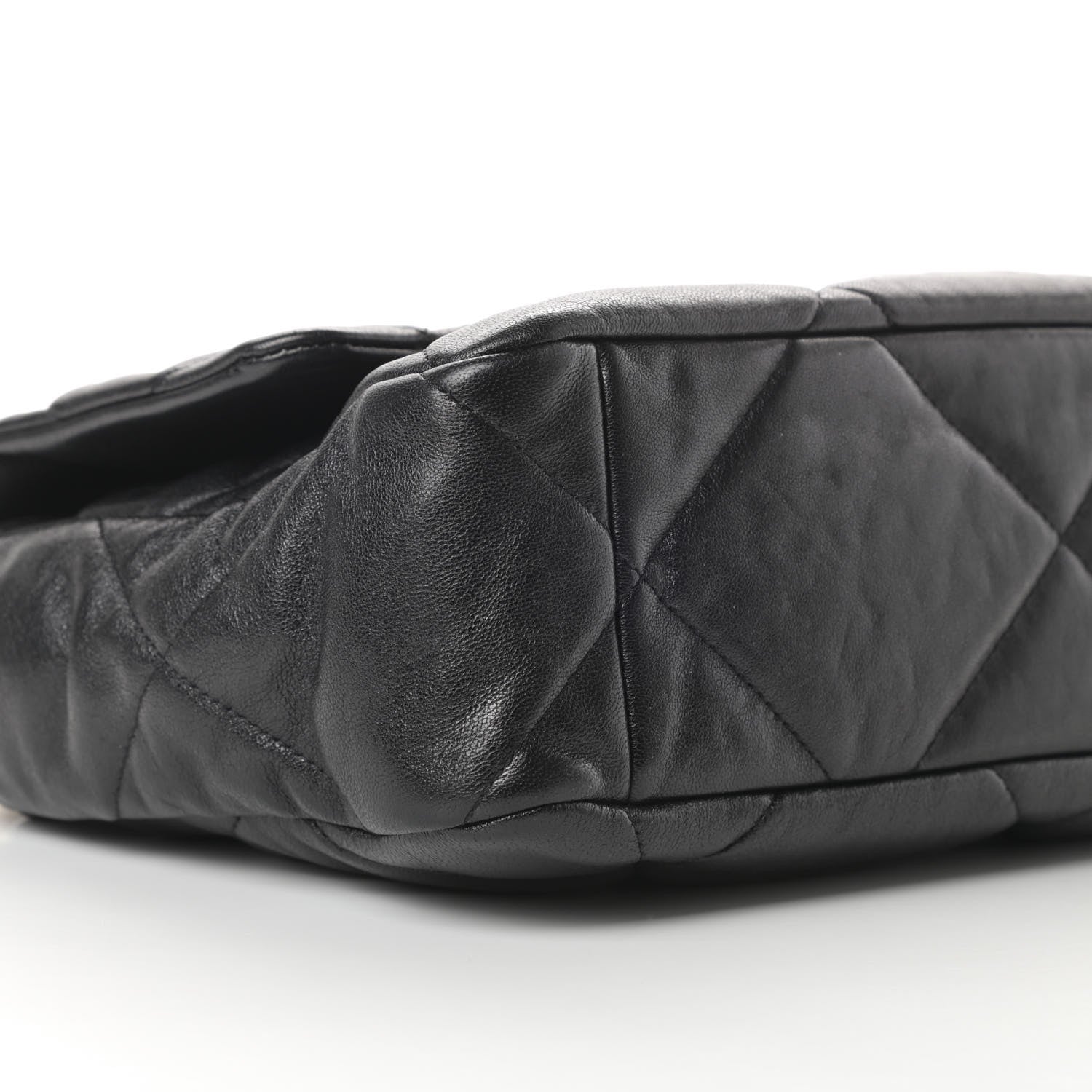 Chanel Goatskin Quilted Large Chanel 19 Flap Black 9 of 11