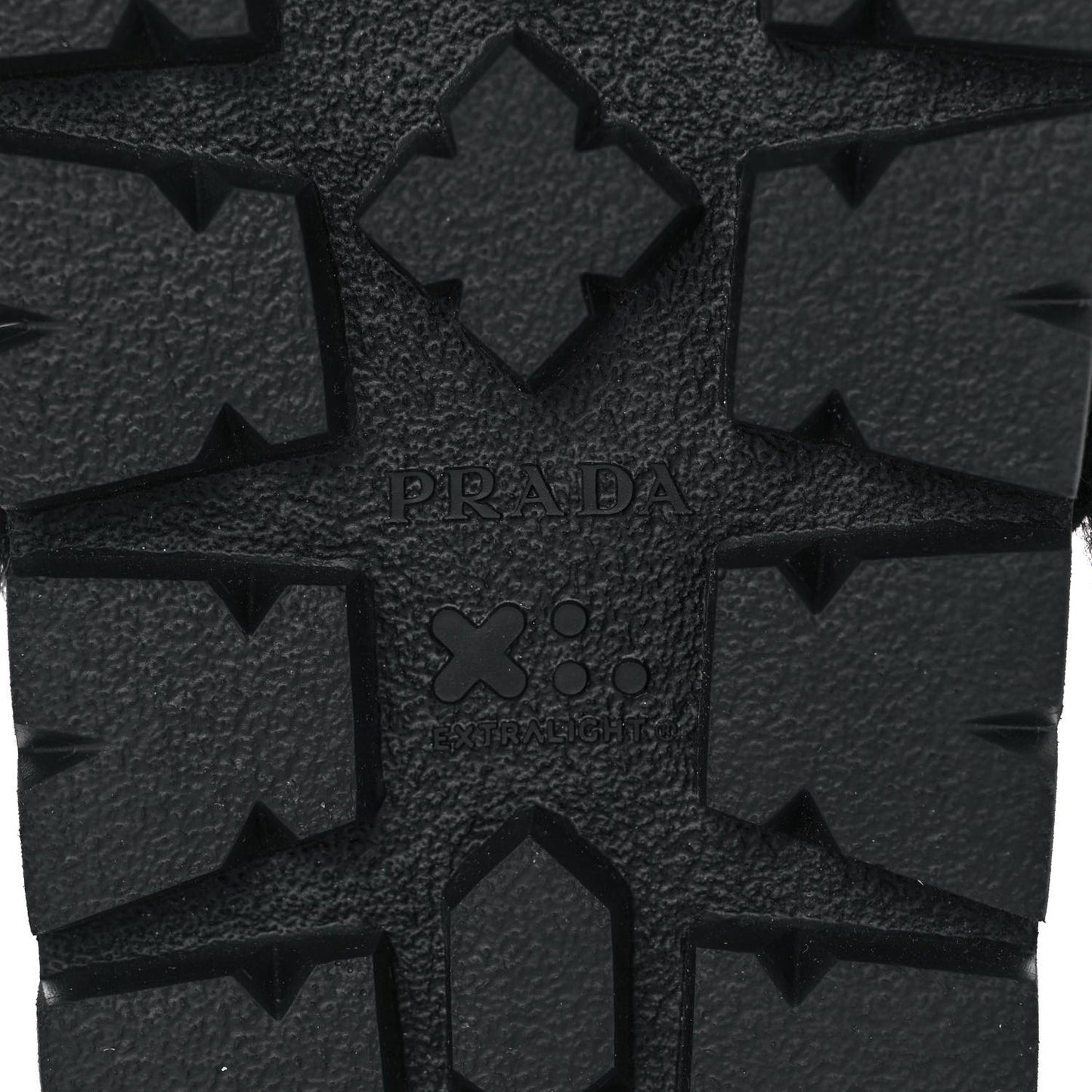 Montone Metal Triangle Logo Lug Sole 20mm Slide Sandals 37.5 Black