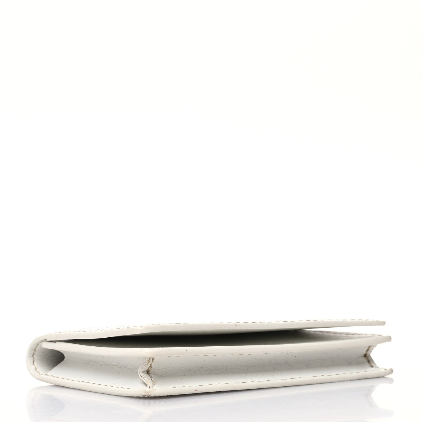 Goyardine Business Card Holder White