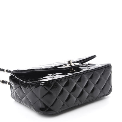 Chanel Patent Calfskin Quilted Mini Rectangular Flap Black 4 of 10