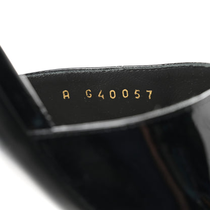 Chanel Patent Lambskin Pearl Mules 40 Black 6 of 9