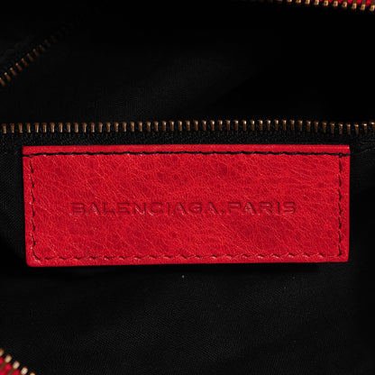 Balenciaga Agneau Classic Hardware Flat Handle Clutch Rouge Coquelicot 11 of 12