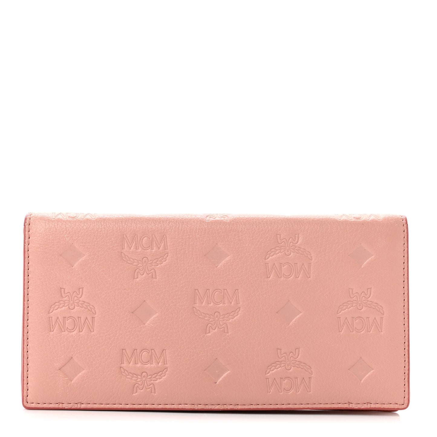 Calfskin Ottomar Large Klara Two Fold Wallet Pink