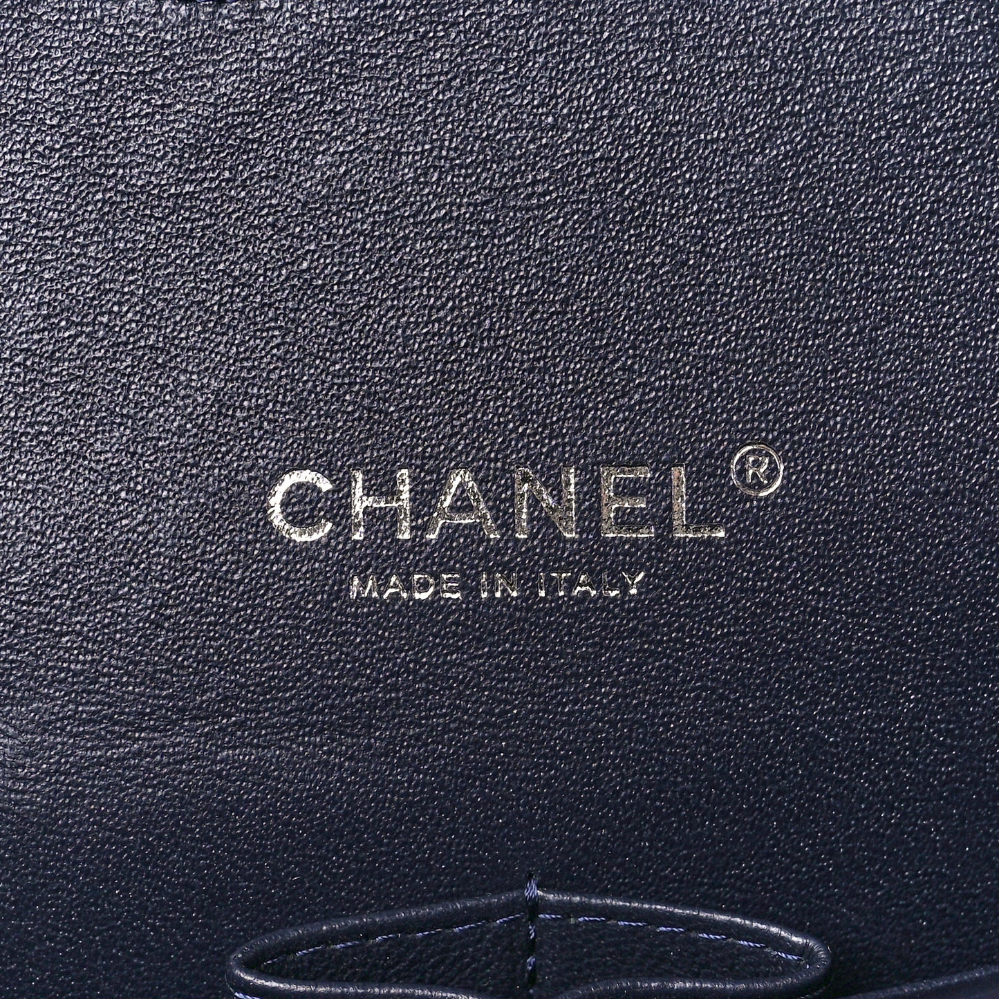 Lambskin Quilted Maxi Double Flap Dark Blue