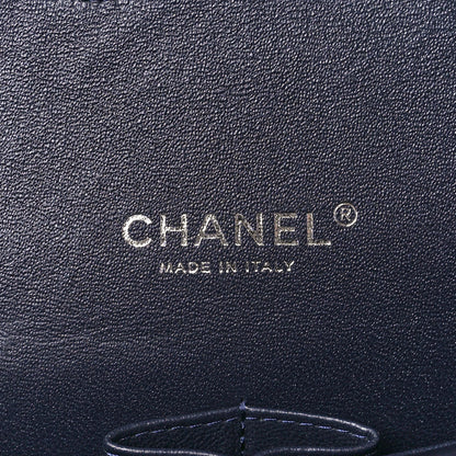 Chanel Lambskin Quilted Maxi Double Flap Dark Blue 6 of 13