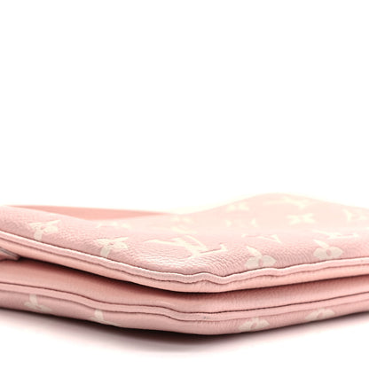 Louis Vuitton Empreinte Monogram Double Zip Pochette Rose 8 of 9