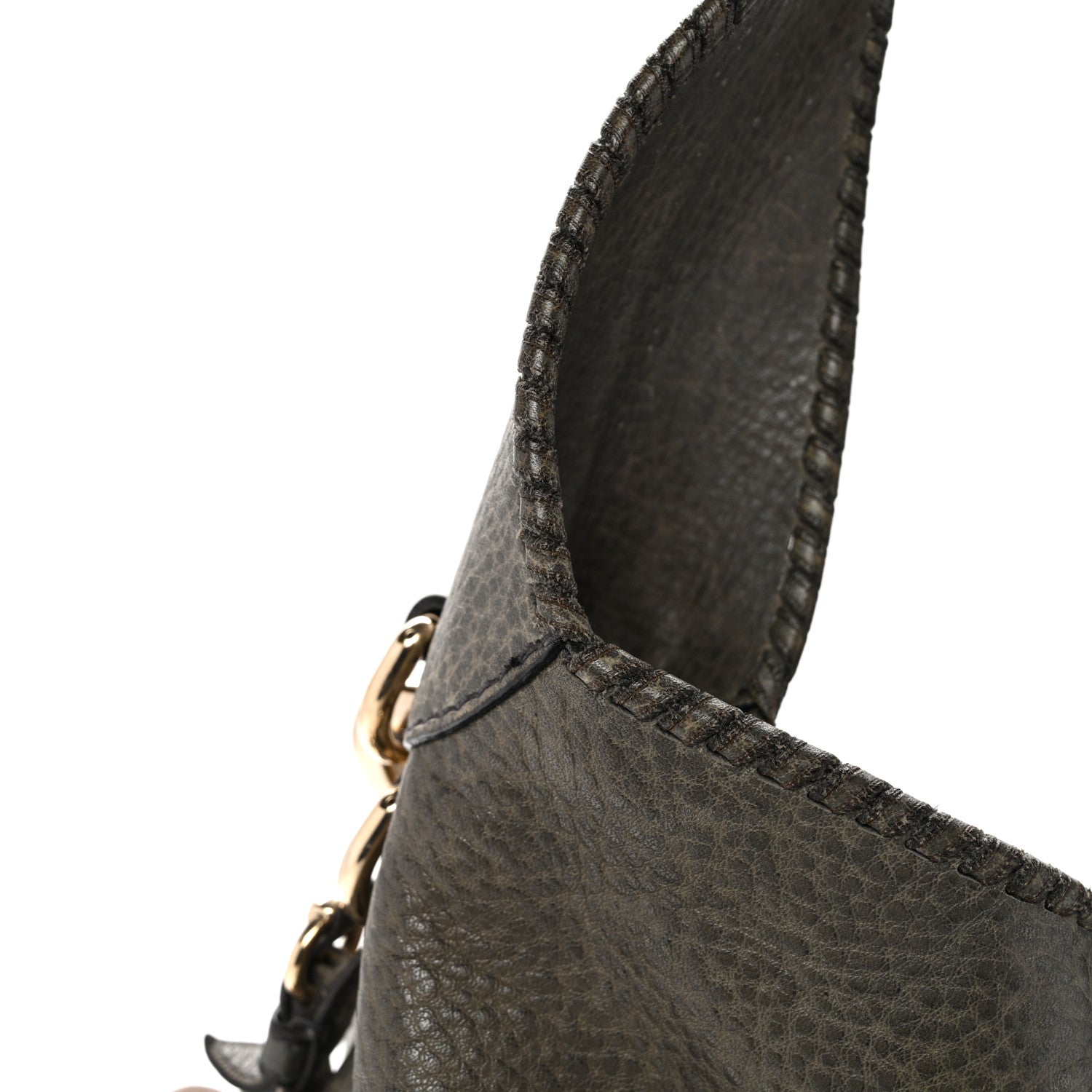 Gucci Calfskin Large New Jackie Shoulder Bag Military 14 of 16