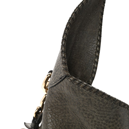 Gucci Calfskin Large New Jackie Shoulder Bag Military 14 of 16