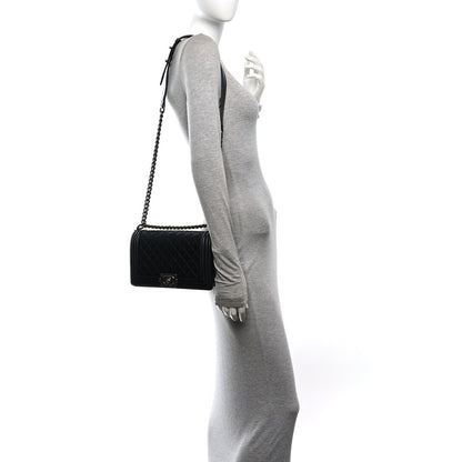 Chanel Lambskin Quilted Medium Boy Flap Black 2 of 10