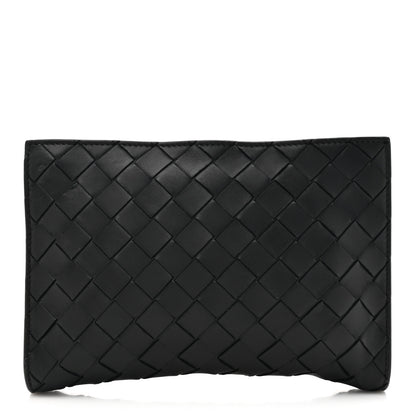 Bottega Veneta Nappa Nylon Intreccio Packable Backpack Black 3 of 16