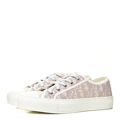 Christian Dior Canvas Oblique Walk'N'Dior Low Top Sneakers 39 Powder Nude 3 of 9
