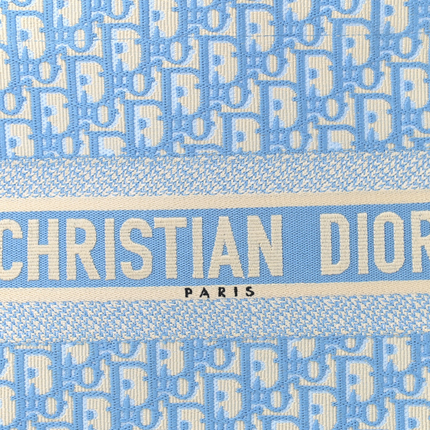 Christian Dior Oblique Medium Book Tote Light Blue 8 of 10