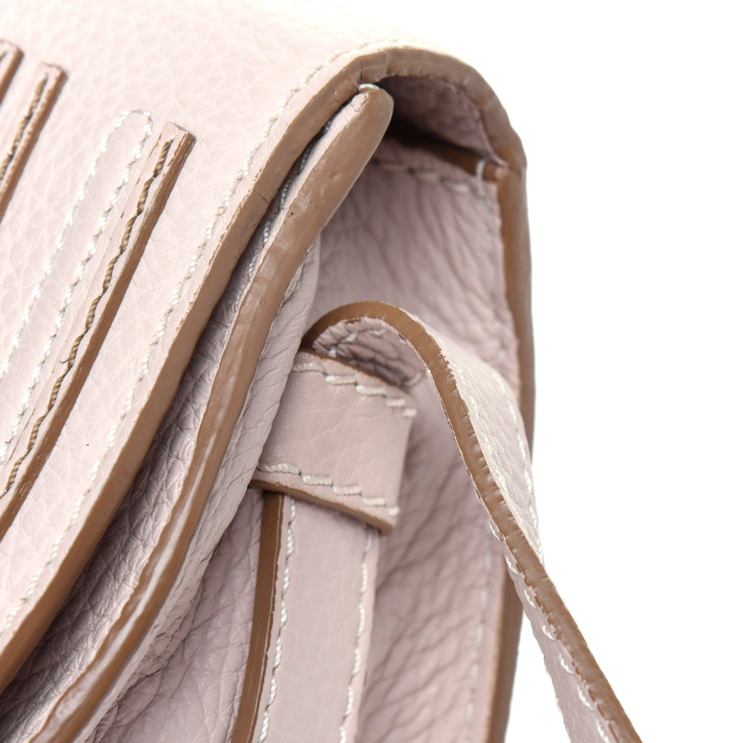 Chloe Calfskin Mini Marcie Round Crossbody Bag Abstract White 20 of 22