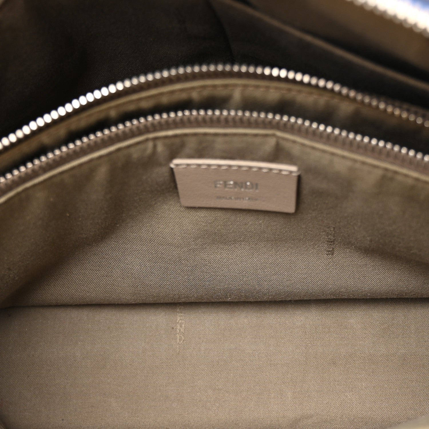 Fendi Vitello Dolce 4 Color Medium By The Way Boston Bag Grigio Polvere Emerald Multicolor 5 of 10