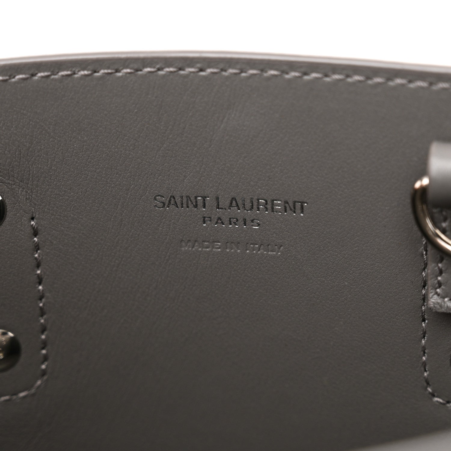 Saint Laurent Grained Calfskin Nano Sac De Jour Fog 7 of 11