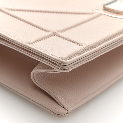 Christian Dior Grained Calfskin Medium Diorama Flap Bag Nude 8 of 9
