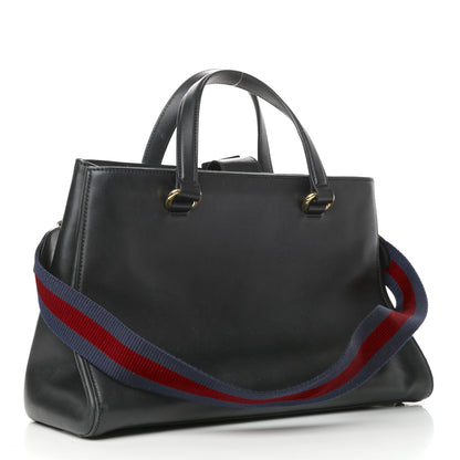 Gucci Calfskin Large Sylvie Top Handle Tote Black 3 of 11