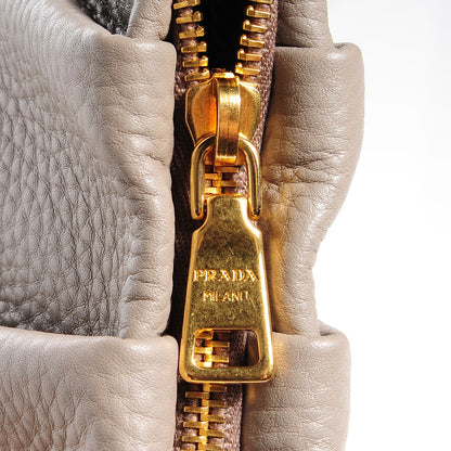 Prada Vitello Daino Wristlet Clutch Argilla 10 of 11